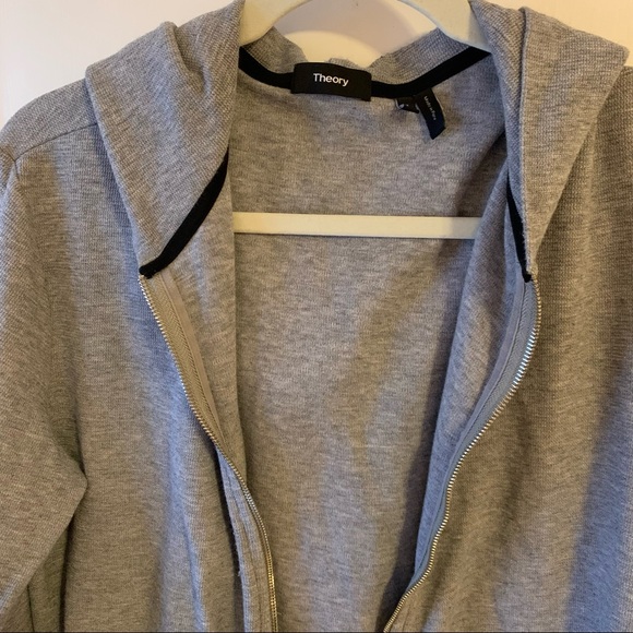 Theory Gray Zip-up Hoodie - Picture 2 of 8